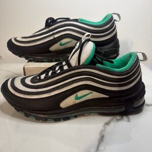 Nike Air Max 97 Black Clear Emerald 921826-013 Mens Running Shoes Size 11.5